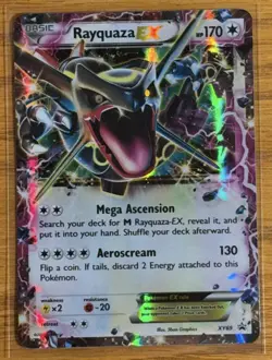 Pokemon TCG Rayquaza EX XY69 Holo Black Star Promo Card - Image 1