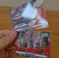 Topps Pokemon The Movie 2000 - Introductions & Two Treasures - Slowking -2 Cards - Image 4