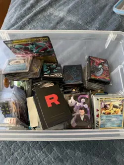 Pokemon TCG Bulk Lot 500 Cards + ETB Sleeves Ultra Rares - Image 1