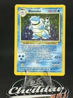 Wizards of the Coast Pokemon TCG Blastoise 2/102 Base Set 1999 Holo Rare LP - Image 1