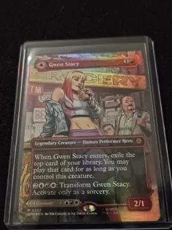 Gwen Stacy (0202) (Borderless) Foil, Marvel's Spider-Man Magic: The Gathering - Image 1