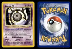 Unown [M] 49/75 Unlimited Uncommon Neo Discovery Pokemon Card - Image 1