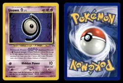 Unown [D] 47/75 Unlimited Uncommon Neo Discovery Pokemon Card - Image 1