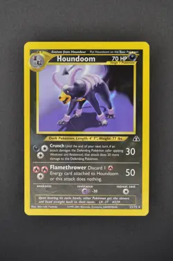 Houndoom 23/75 Neo Discovery Rare Unlimited - NM English Pokemon Card - Image 1