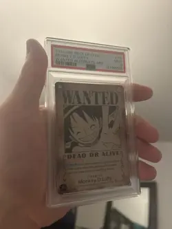 MONKEY D. LUFFY WANTED POSTER SP #118 ONE PIECE OP13 PSA 9 MINT 2025 - Image 1
