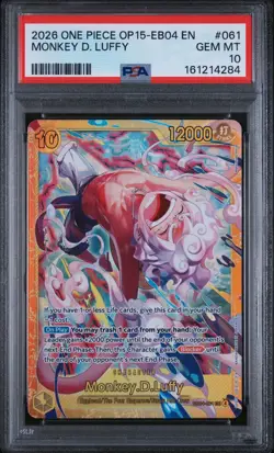 One Piece CCG Monkey D. Luffy OP15-EB04 #061 Foil SEC EN 2026 PSA 10 - Image 3
