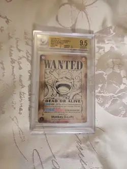 MONKEY D. LUFFY WANTED ALT ART ONE PIECE OP05-119 EMPERORS/NEW WORLD 2024 BGS - Image 1