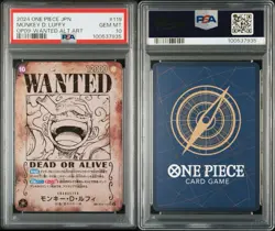 PSA 10 One Piece Monkey D. Luffy Wanted Poster OP05-119 Emperors New from Japan - Image 3