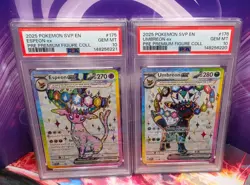 Pokemon TCG Umbreon and Espeon Figure Collection Promos PSA 10 SEQUENTIAL CERTS - Image 1