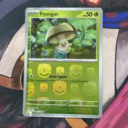 Foongus 010/086 Master Ball Holo Pokemon Black Bolt - Image 1