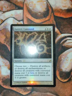 FOIL Austere Command Lorwyn LRW MTG Magic the Gathering 1st Edition - Image 1
