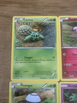 Pokemon Card Yuka Morii Bundle - 4 Cards - Cacnea Snubbull Foongus Gothita - Image 3