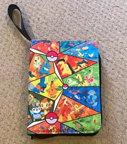 Pokemon TCG Zip 3-Ring Binder 4-Pocket Side Loading 64 Cards 16 Pages - Image 1