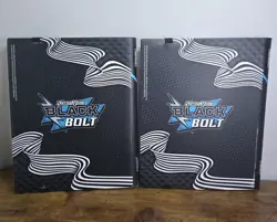 Pokemon Black Bolt Card Binder Pair 22 Double Sided Pages 9 Pockets Per Side New - Image 4