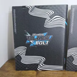 Pokemon Black Bolt Card Binder Pair 22 Double Sided Pages 9 Pockets Per Side New - Image 5