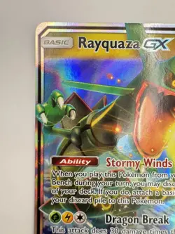Rayquaza GX Holo Ultra Rare Celestial Storm 109/168 Pokemon Card NM - Image 2
