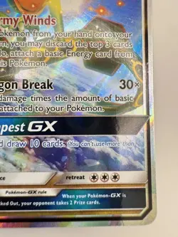 Rayquaza GX Holo Ultra Rare Celestial Storm 109/168 Pokemon Card NM - Image 4