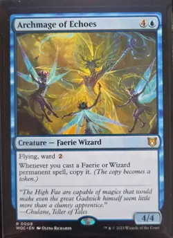 1x Archmage of Echoes - Commander: Wilds of Eldraine Magic WOC MTG 0009 - Image 1