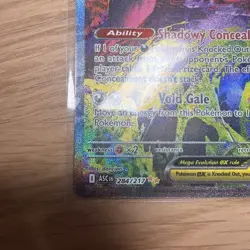 Mega Gengar EX 284/217 Secret Rare Full Art Holo ASC English Pokemon TCG - Image 3