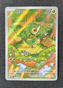 Pokemon TCG Snivy 087/086 Black Bolt IR Full Art Holo (LP) (English) - Image 1