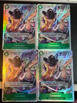 4X Cavendish EB-01 EB01-012 SR Playset - One Piece Card Game - Image 1