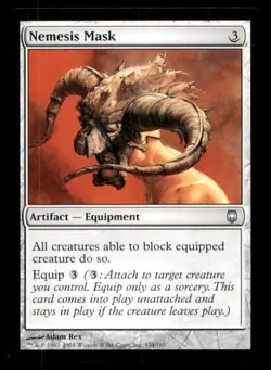 MTG Nemesis Mask LP Light Play Darksteel [2961] - Image 1