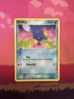 Pokemon Card Mudkip Ex Crystal Guardians Common 58/100 Near Mint - Image 1