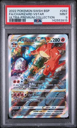 Pokemon TCG Charizard VSTAR SWSH262 Sword & Shield Promo Holo PSA 9 ENG 2022 - Image 1