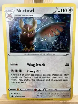 Noctowl Promo SWSH: Sword & Shield Promo Cards SWSH027 - NM - Pokemon TCG - Holo - Image 1