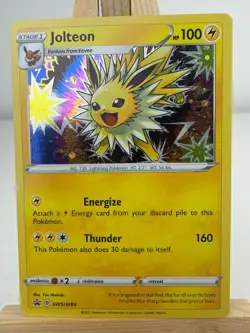 Pokemon TCG Card Jolteon SWSH094 Sword & Shield Black Star Promo - NM - Image 1