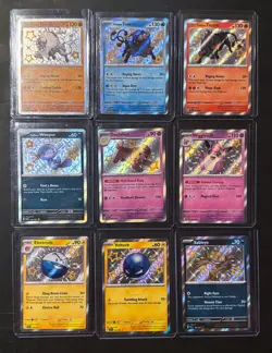 Pokemon TCG Paldean Fates Baby Shiny Holo Rare Lot of 9 Cards NM Shiny Rare - Image 1