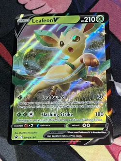 Leafeon V - SWSH194 - Pokemon Sword & Shield Promo Ultra Rare Holo Card NM - Image 1
