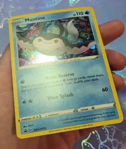 Mantine SWSH026 Pokemon Sword & Shield Ultra Rare Black Star Promo NM - Image 4