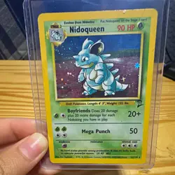 Wizards of the Coast Nidoqueen 12/130 Base Set 2 1999 Holo Rare English 90 HP - Image 1