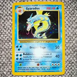 The Pokemon Company Gyarados 6/102 Base Set Holo Rare 1999 Stage 1 100 HP - Image 1