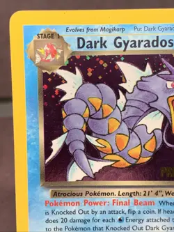 Pokemon TCG Dark Gyarados 8/82 Team Rocket Prerelease Holo Rare VTG WOTC LP- - Image 2