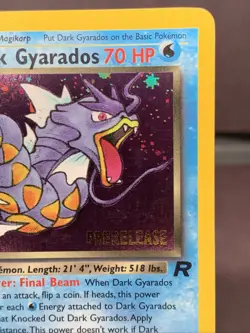 Pokemon TCG Dark Gyarados 8/82 Team Rocket Prerelease Holo Rare VTG WOTC LP- - Image 3