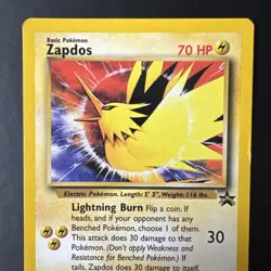 Pokemon TCG Zapdos 23/53 Black Star Promo Regular LP. - Image 4