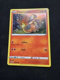 HD SWIRL Charmander SWSH092 Black Star Promo Pokemon TCG Card Holo LP - Image 1