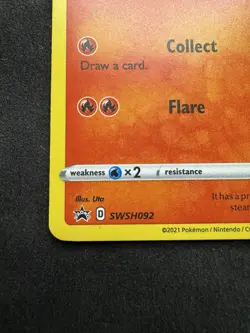 HD SWIRL Charmander SWSH092 Black Star Promo Pokemon TCG Card Holo LP - Image 5