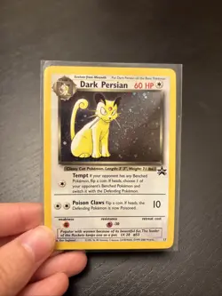 2000 Pokemon Dark Persian Black Star Promo Holo Wizards WOTC Vintage LP/MP TCG - Image 2