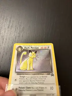 2000 Pokemon Dark Persian Black Star Promo Holo Wizards WOTC Vintage LP/MP TCG - Image 4