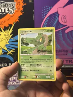 Pokemon TCG Tropius 52/111 Prerelease STAFF Stamp Promo NM - Image 1