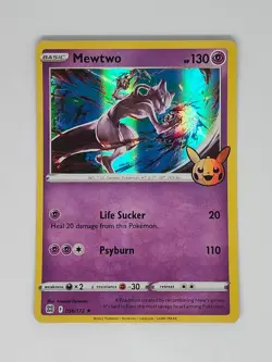 Mewtwo 056/172 Trick or Trade BOOster Bundle Promo Holo Pokemon TCG - Image 1