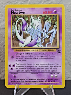 Pokemon TCG Mewtwo Black Star Promo LP #12 Nintendo Power, Vintage 2000 - Image 1