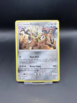 Pokemon TCG Card Dusk Mane Necrozma SM107 SM Black Star Promo Holo Shiny LP - Image 1
