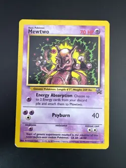 Pokemon TCG Black Start Promo Mewtwo Card 14 LP Condition - Image 1
