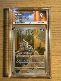 ACE 9 - Mimikyu SVP075 Pokemon Center Stamp - Pokemon TCG Black Star Promo - Image 1