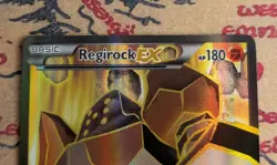 Regirock EX Fates Collide 43a/124 Ultra Rare Full Art Pokemon Card 2017 LP - Image 2