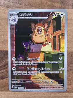 Pokemon TCG Perfect Order Raticate 099/088 Illustration Rare Full Art Holo - Image 1